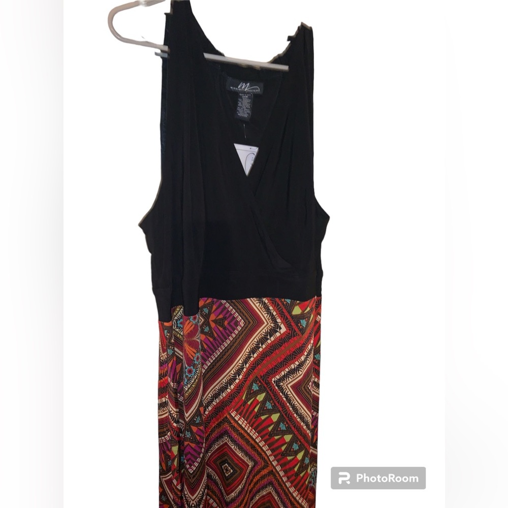 Midnight Velvet maxie sleeveless colorful dress size 24 beach